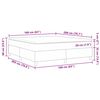vidaXL Cama tipo Box Spring Gris claro y . 160 x 200 cm Tela de Pana