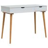 vidaxl Mesa Tocador FAUSKE Blanco 100 x 50 x 78 cm
