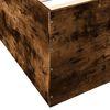 vidaXL Estructura de cama madera de ingenier&iacute;a roble ahumado 150x200cm