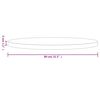 vidaXL Tablero de mesa redondo madera maciza de pino negro &Oslash;80x3 cm