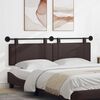 vidaXL Cabecera Colgante Liso Marr&oacute;n Oscuro 170 x 55 x 5 cm tela