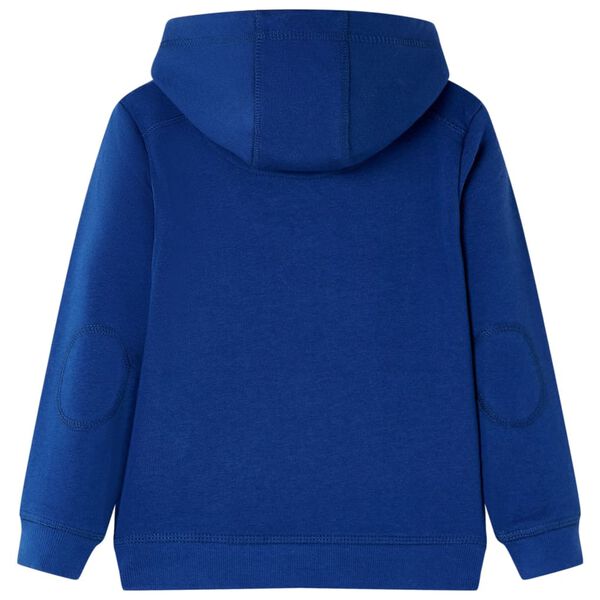 Sudadera infantil con capucha azul marino 92