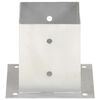 vidaXL Anclajes para postes 4 unidades metal galvanizado 121 mm