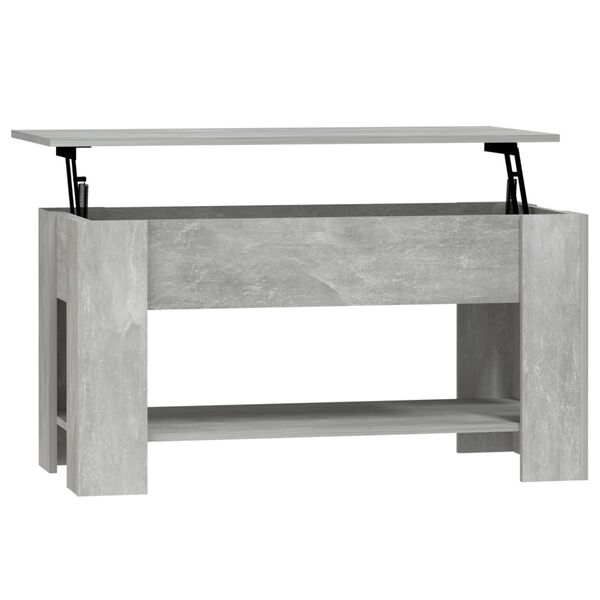 vidaXL Mesa de centro madera de ingenier&iacute;a gris hormig&oacute;n 101x49x52 cm