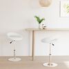 vidaXL Sillas de comedor giratorias 2 unidades cuero sint&eacute;tico blanco