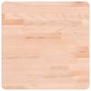 vidaXL Tablero de mesa cuadrado de madera maciza de haya 40x40x4 cm