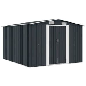 vidaXL Caseta de jard&iacute;n metal antracita 257x298x178 cm
