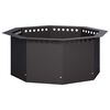 vidaXL Anillo para hoguera Negro 60 x 60 x 25 cm Acero