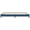 vidaXL Cama box spring sin colch&oacute;n terciopelo azul oscuro 180x210 cm