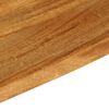 vidaXL Tablero de mesa borde natural madera maciza mango 90x60x3,8 cm