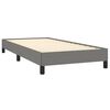 vidaXL Estructura de cama sin colchón tela gris oscuro 90x190 cm