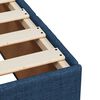 vidaXL Cama box spring con colch&oacute;n tela azul 180x200 cm