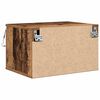 vidaXL Mesita de noche de pared con caj&oacute;n Madera vieja 50 x 36 x 30 cm