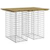vidaXL Mesa de jard&iacute;n con dise&ntilde;o de gaviones 100x70x72 cm