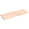 vidaXL Estante de pared madera maciza roble sin tratar 140x50x(2-4) cm