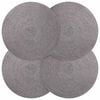 vidaXL Manteles de yute 4 uds. Gris 100% Yute Tossa