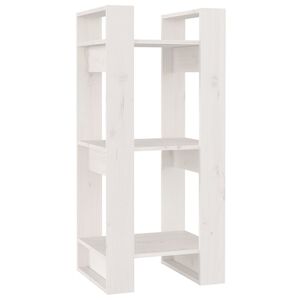vidaXL Estanter&iacute;a/divisor de espacios madera pino blanco 41x35x91 cm