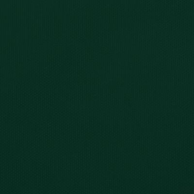 vidaXL Toldo de vela rectangular tela Oxford verde oscuro 5x6 m