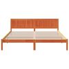 vidaXL Estructura de cama Marrón 200 x 200 cm Madera maciza de Pino