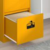 vidaXL Mueble archivador con caj&oacute;n Amarillo Mostaza 44 x 50 x 106.5 cm
