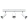 vidaXL Foco de techo con focos 38 x 6 x 16 cm Metal