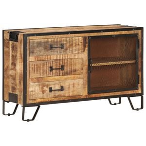 vidaXL Aparador de madera maciza de mango en bruto 100x31x60 cm