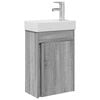 vidaXL M&oacute;dulo de ba&ntilde;o con grifer&iacute;a Sonoma gris 40,5 x 22,5 x 62 cm