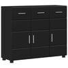 vidaXL Aparador FLORIN Negro 88,5 x 30,5 x 73 cm Madera de ingenier&iacute;a