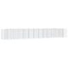 vidaXL Arriate de gaviones forma arco hierro galvanizado 600x100x100cm