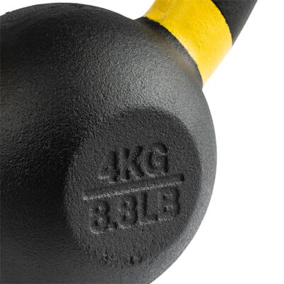Wonder Core Kettlebell 4 kg negro y amarillo