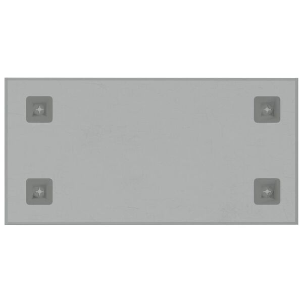 vidaXL Pizarra magn&eacute;tica de pared vidrio templado blanco 60x30 cm