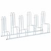 vidaXL Soporte para 6 bicicletas suelo independiente acero galvanizado
