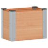 vidaXL Arriate elevado Marr&oacute;n 50 x 30 x 36 cm WPC y Aluminio