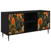 vidaXL Mueble de TV ZAANDAM 102 x 33 x 51 cm Roble Negro
