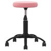 vidaXL Silla de oficina giratoria de terciopelo rosa