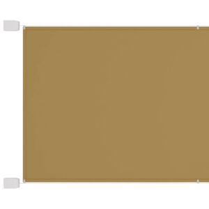 vidaXL Toldo vertical beige 140x270 cm tela oxford