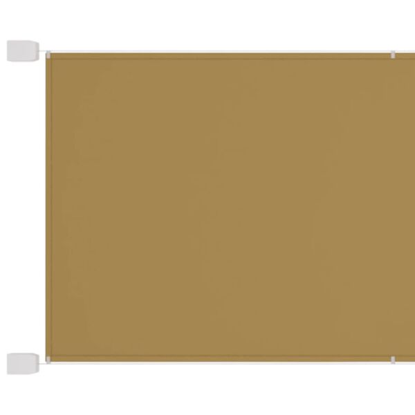 vidaXL Toldo vertical beige 140x270 cm tela oxford