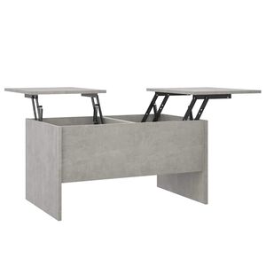 vidaXL Mesa de centro madera de ingenier&iacute;a gris hormig&oacute;n 80x50x42,5 cm