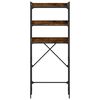 vidaXL Estantería lavadora madera ingeniería roble humo 67x25x163 cm
