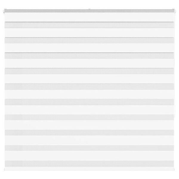 vidaXL Estor cebra blanco 155x150 cm tejido ancho 150,9 cm poliéster