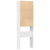 vidaXL Armario de lavadora madera ingenier&iacute;a blanco 64x24x190 cm