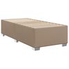 vidaXL Cama box spring con colchón cuero sintético capuchino 90x190 cm
