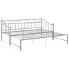 vidaXL Estructura sof&aacute; cama extra&iacute;ble sin colch&oacute;n metal gris 90x200 cm