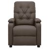 vidaXL Sill&oacute;n elevable tela marr&oacute;n