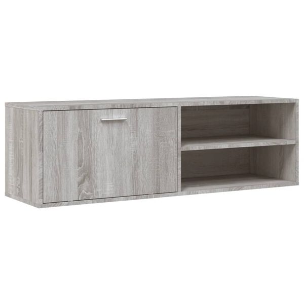 vidaXL Mueble de TV de madera de ingenier&iacute;a gris sonoma 120x34x37 cm