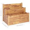 vidaXL Jardinera de 2 niveles madera maciza de acacia 110x75x84 cm