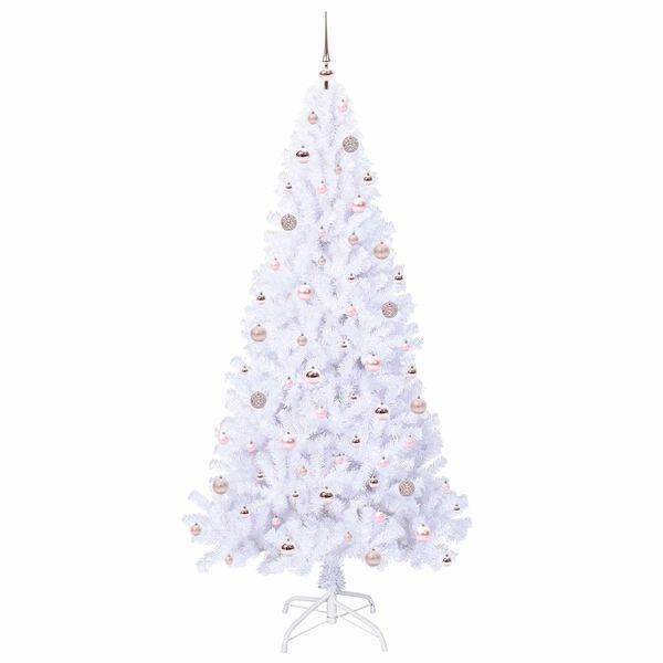 vidaXL &Aacute;rbol de Navidad artificial con 300 LED 210 cm PVC y Acero