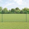 vidaXL Valla con Poste Verde 1,6 x 25 m Acero y PVC