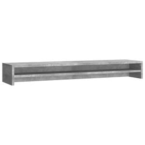 vidaXL Soporte mesa para pantalla contrachapada hormig&oacute;n 100x24x13cm