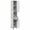 vidaXL Gabinete de Baño con cajón Gris Concreto 31,5 x 33 x 190 cm